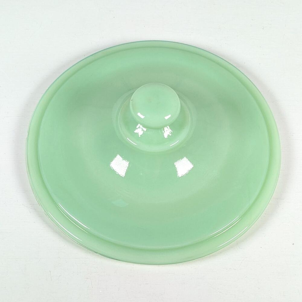 Jadeite Green Replacement Lid Cover Only with Handle 5.75in *READ - Chips